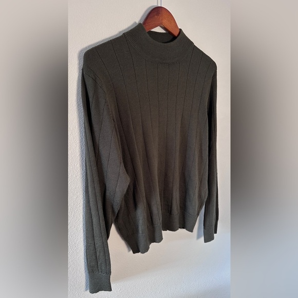 Harve Benard Sport vintage classic dark gray brown green sweater size XL - Picture 2 of 4